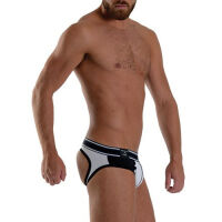 - "Urban Soho Jock Briefs - White/Black" 