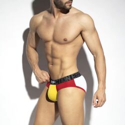 - "Colourful Briefs - Black" 