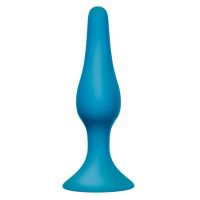   "Back Door - Slim Anal Plug Large Aqua" 