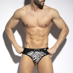 - "Congo Combi Side Swim Briefs - Black" 