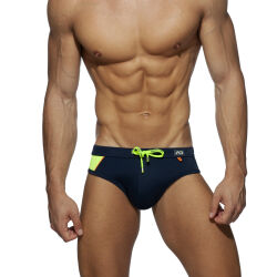 - "Racing Side Swim Briefs - Navy" 