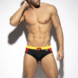 - "Flags Swim Briefs - Black" 