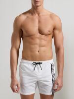 - "Medium Boardshort - White & Black" 