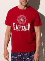  "90503 - T-Shirt with Captain Print Rojo" 