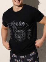  "90500 - T-Shirt with Motocycle Print Negro" 