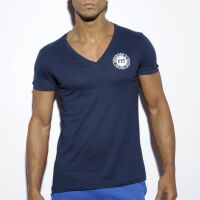  "Basic Fitness V-Neck T-Shirt - Navy" 