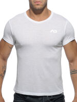  "Basic V-Neck T-Shirt - White" 