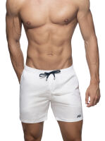 - "Basic Addicted Swim Long Short - White" 