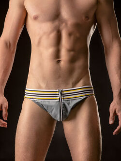 - "Sascha Jockstrap - Grey/Yellow/White" (!) 