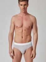 - "Bamboo Deluxe Briefs - Stone Grey Melange" 