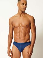 - "Cotton Rib Slim Waist Briefs 2 Pack Navy" ( 2 .) 