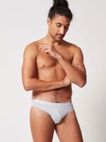 - "Cotton Rib Slim Waist Briefs 2 Pack Silver Melange" ( 2 .) 