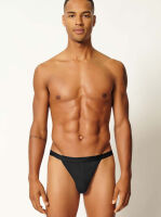 - "Cotton Rib Slim Waist Tanga Briefs 2 Pack Black" ( 2 .) 