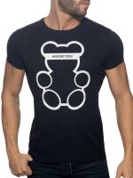  "Bear Round Neck T-Shirt - Black" 