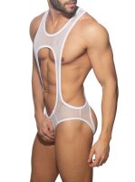   "Sexy Mesh Singlet - White" 