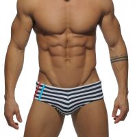 - "Sailor Stripe with Sport Stripe Briefs - Navy" 
