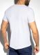  "Flame V-Neck T-Shirt - White" 
