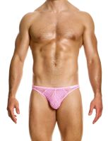 - "Mesh Through Low Cut Briefs - Pink Neon" 