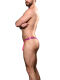�����-������� "Hotness Rib Thong - Neon Pink" 