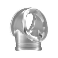 Эрекционное кольцо / разделитель мошонки "Sono #48 Cockring with Ball Strap Transparent"
