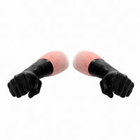    "FistIt - Latex Short Gloves Black" 