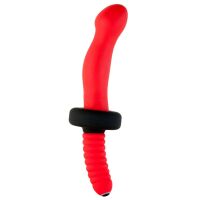 Анальный стимулятор "Toyfa Black & Red - 901337-9" (с вибрацией)