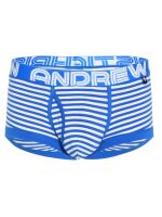 - "Almost Naked Fly Stripe Boxer - Electric Blue/White Stripes" 