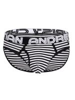- "Almost Naked Fly Stripe Briefs - Black/White Stripes" 