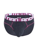 - "Almost Naked Hang-Free Briefs - Charcoal" 