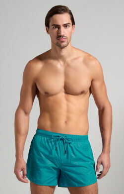 - "Retro Men's Swim Trunks - Everglade" 