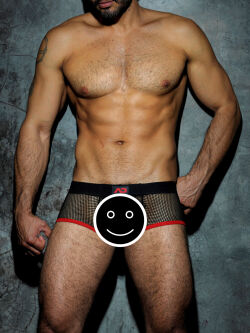- "Fetish Mesh Short Boxer - Red" 