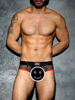 - "Fetish Mesh Briefs - Red" 