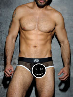 - "Fetish Mesh Briefs - White" 