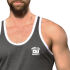 - "Phys. Ed. Varsity Tank - Charcoal" 