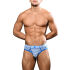 - "Almost Naked Fly Stripe Briefs - Electric Blue/White Stripes" 