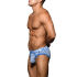 - "Almost Naked Fly Stripe Briefs - Electric Blue/White Stripes" 