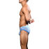 - "Almost Naked Fly Stripe Briefs - Electric Blue/White Stripes" 
