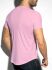  "Deep V-Neck T-Shirt - Baby Pink" 