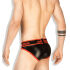 - "Regular Rear Briefs - Black/Red" 