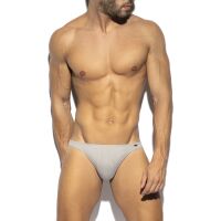 - "Recycled Rib Bikini - Heather Grey" 