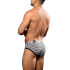 �����-����� "Almost Naked Fly Stripe Briefs - Black/White Stripes" 