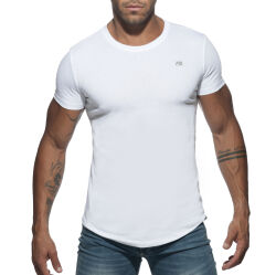  "Basic U-Neck T-Shirt - White" 