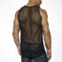 - "Long Mesh Tank Top - Black" 