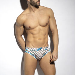 - "Zig Zag Swim Briefs - Surf Blue" 