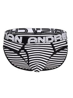 �����-����� "Almost Naked Fly Stripe Briefs - Black/White Stripes" 