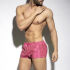 - "Neon Stripes Swim Shorts - Pink" 