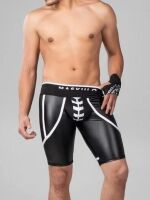   "Skulla - Mens Fetish Cycling Shorts White" 