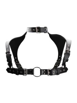  "Ouch! - Men Harness with Neck Collar" 