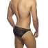 - "Flowery Lace Bikini Briefs - Black" 