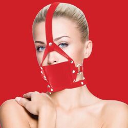 - "Ouch! - Leather Mouth Gag Red" 